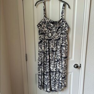 Navy and White Women's summer Dress